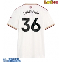 Arsenal Martin Zubimendi #36 Replica Third Shirt Ladies 2025-26 Short Sleeve